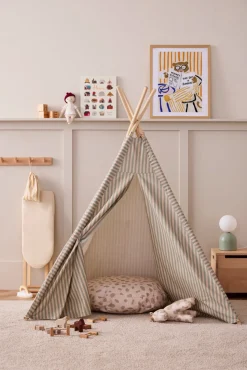 KIDSCONCEP Tipi-telt, Striber – 100x140 cm- Legetelte & Tipier