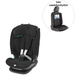 BabyDan / Maxi-Cosi Titan pro2 - authentic black inkl. 3i1 sædebeskytter- Autostole 76-150 Cm (15 Mdr.-12 År)