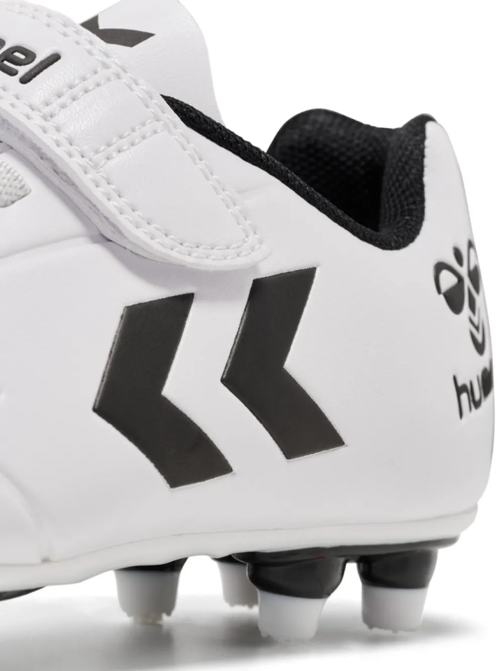 hummel Top star F.G JR - WHITE- Sneakers Med Velcro|Sportstøj