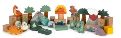 SMALL FOOT Træ byggeklodser Dino- Træklodser