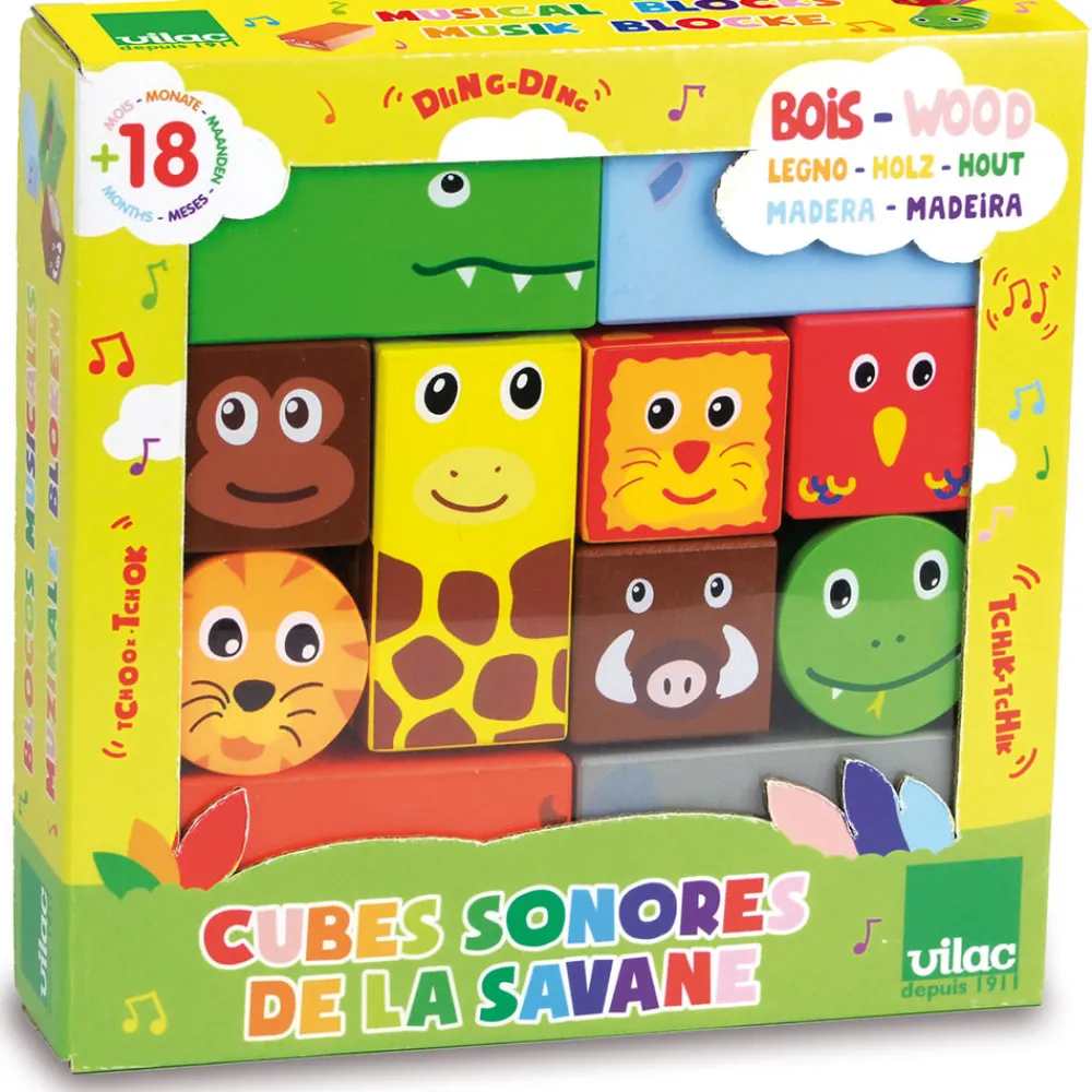 Vilac Træklodser med lyd- Træklodser