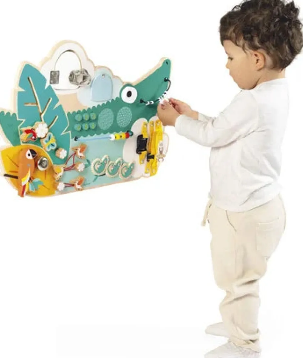 Janod Tropic - Crocodile Activity Board- Aktivitetslegetøj