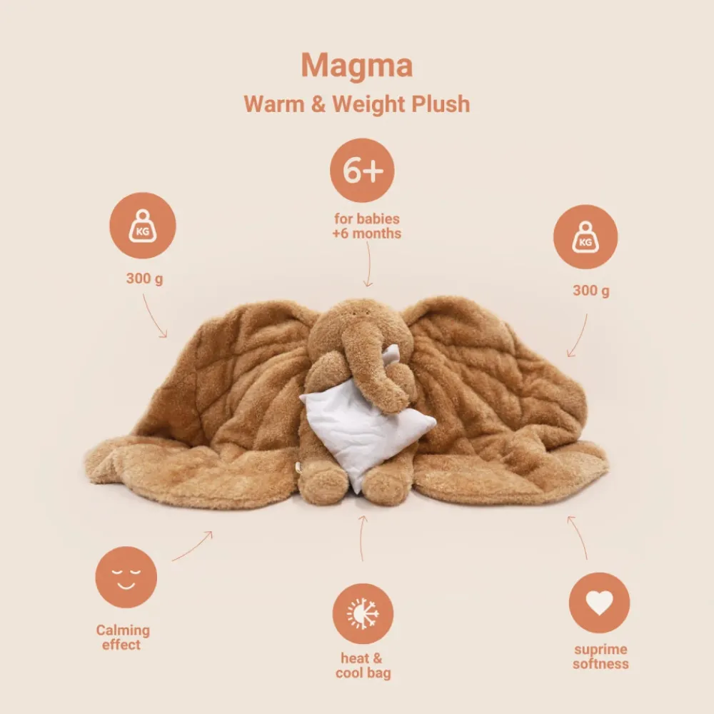 MEMBANTU Tyngdebamse - Magma, brun-Børn Tyngdeprodukter|Tyngdebamser