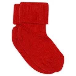 MP Denmark Uld Ankelstrømpe Rib - Tomato- Strømper|Uldstrømper & Uldstrømpebukser