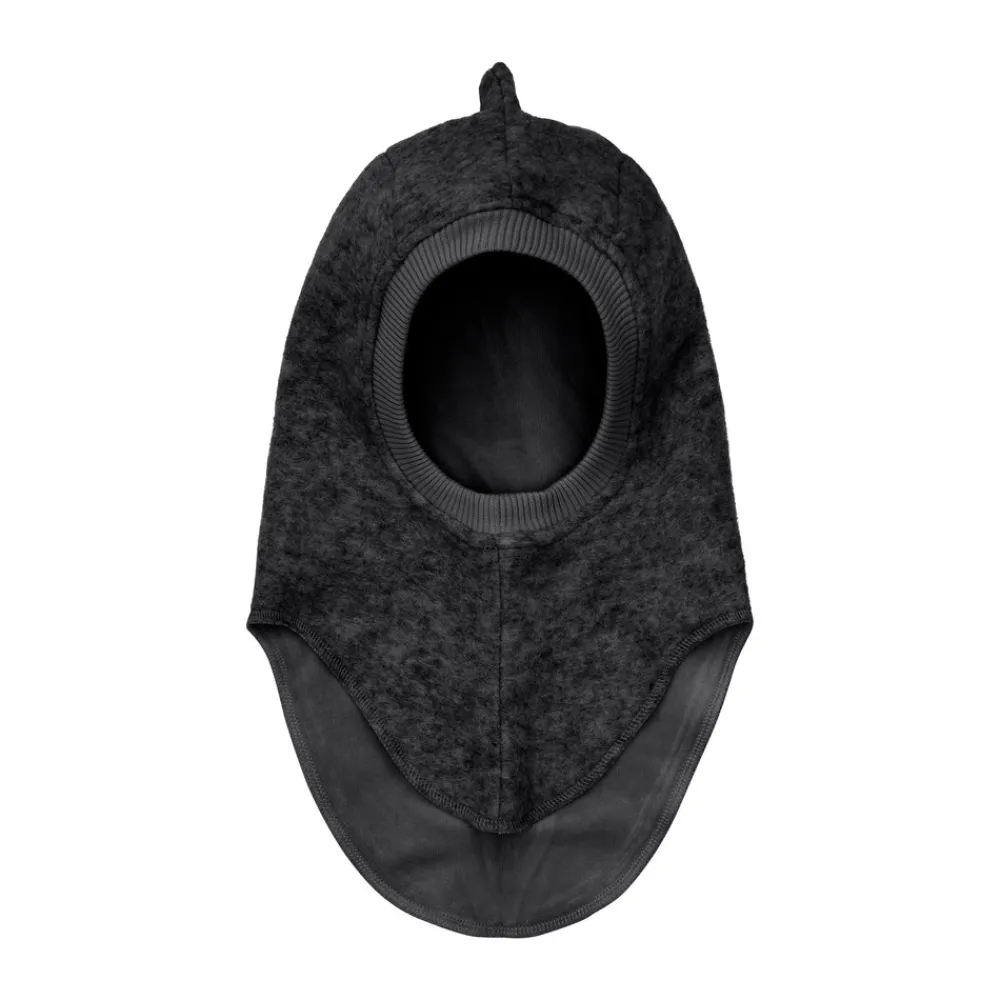 HUTTEliHUT Uld Balaclava - Dark grey melange- Elefanthuer & Huer|Uldhuer, Uldvanter & Uldfutter