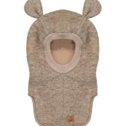 Mikk-Line Uld Balaclava w Strik - MELANGE DENVER- Elefanthuer & Huer|Uldhuer, Uldvanter & Uldfutter