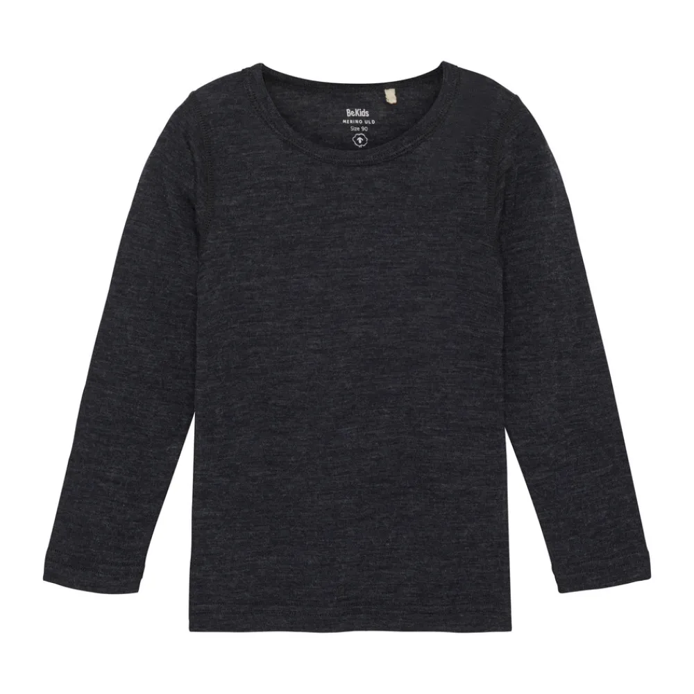 BeKids Uld bluse LS - Sky Captain- Bluser|Uldoverdele