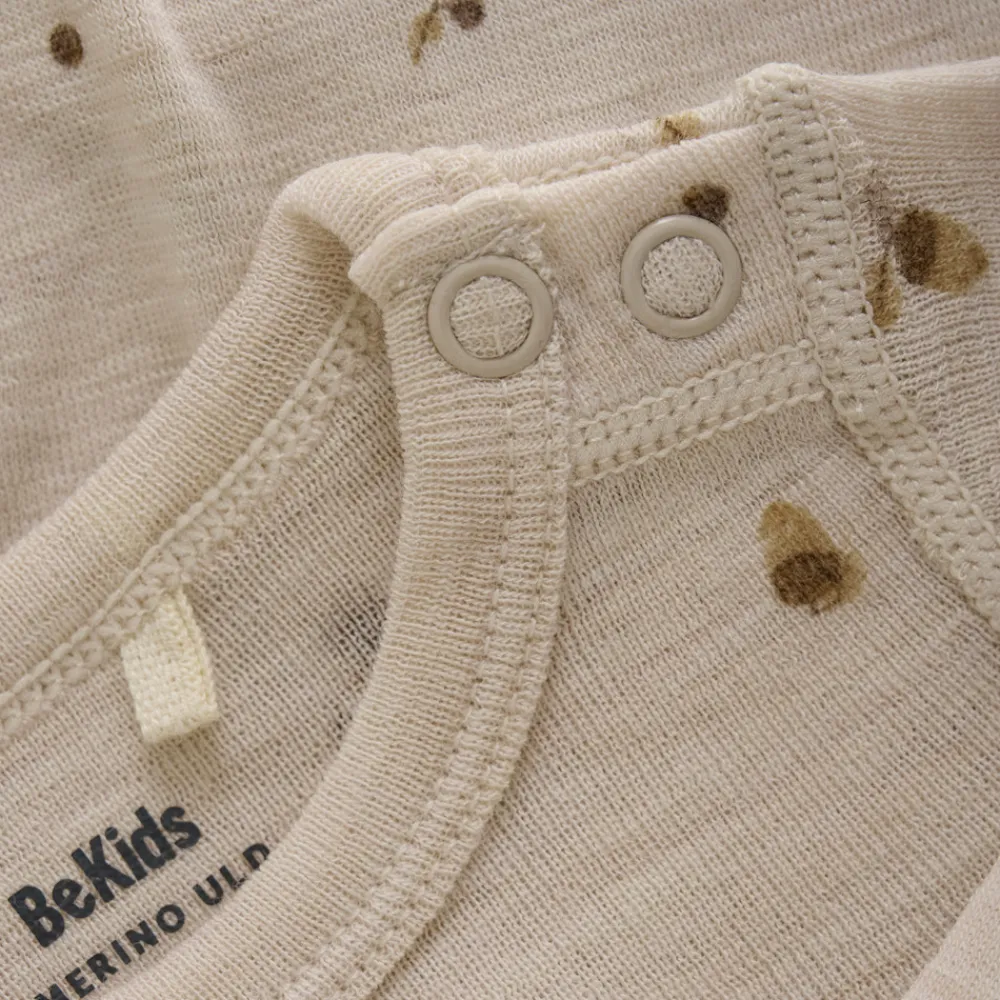 BeKids Uld Body Langærmet - Aop - 2020- Uldbodyer|Bodystocking Langærmet