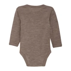 BeKids Uld body langærmet - solid - Leafless Tree Melange- Uldbodyer|Bodystocking Langærmet