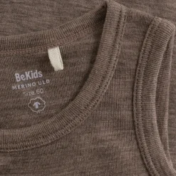 BeKids Uld body uden ærmer - Leafless Tree Melange- Uldbodyer|Bodystocking U. Ærmer