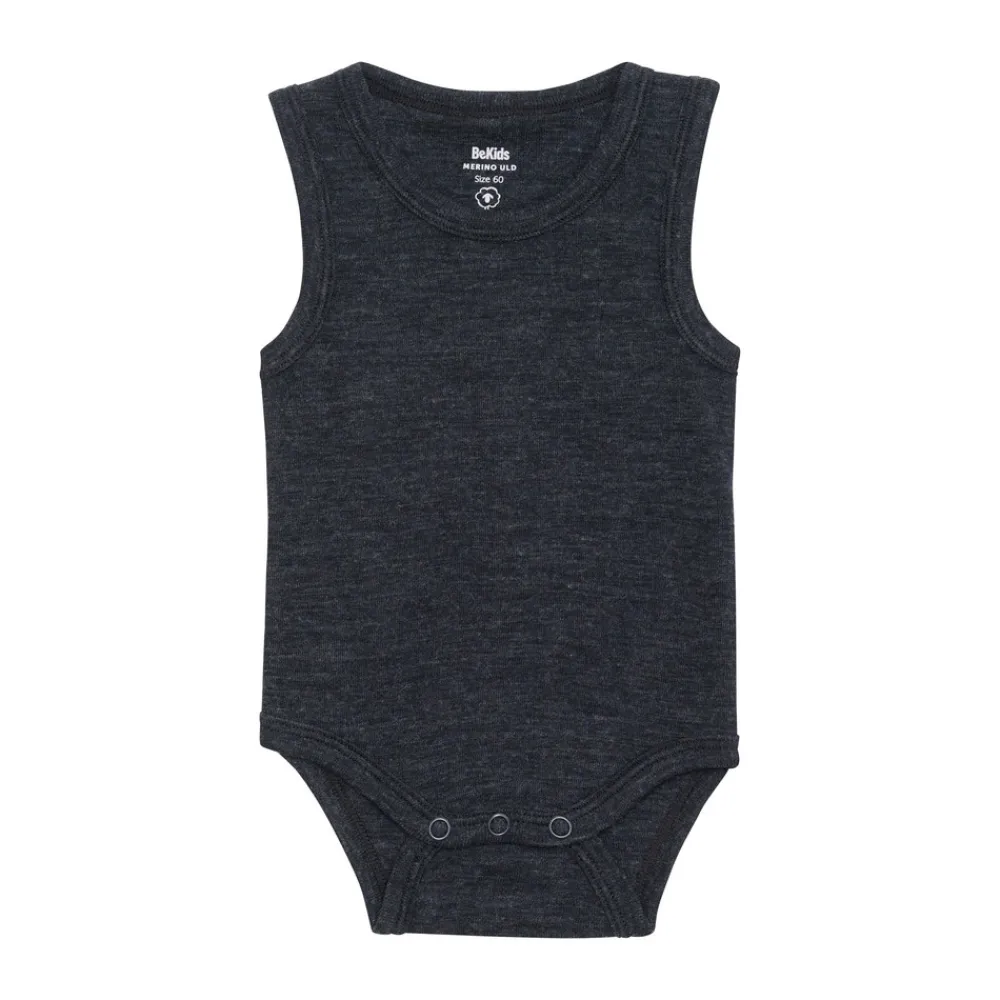 BeKids Uld body uden ærmer - Sky Captain- Uldbodyer|Bodystocking U. Ærmer