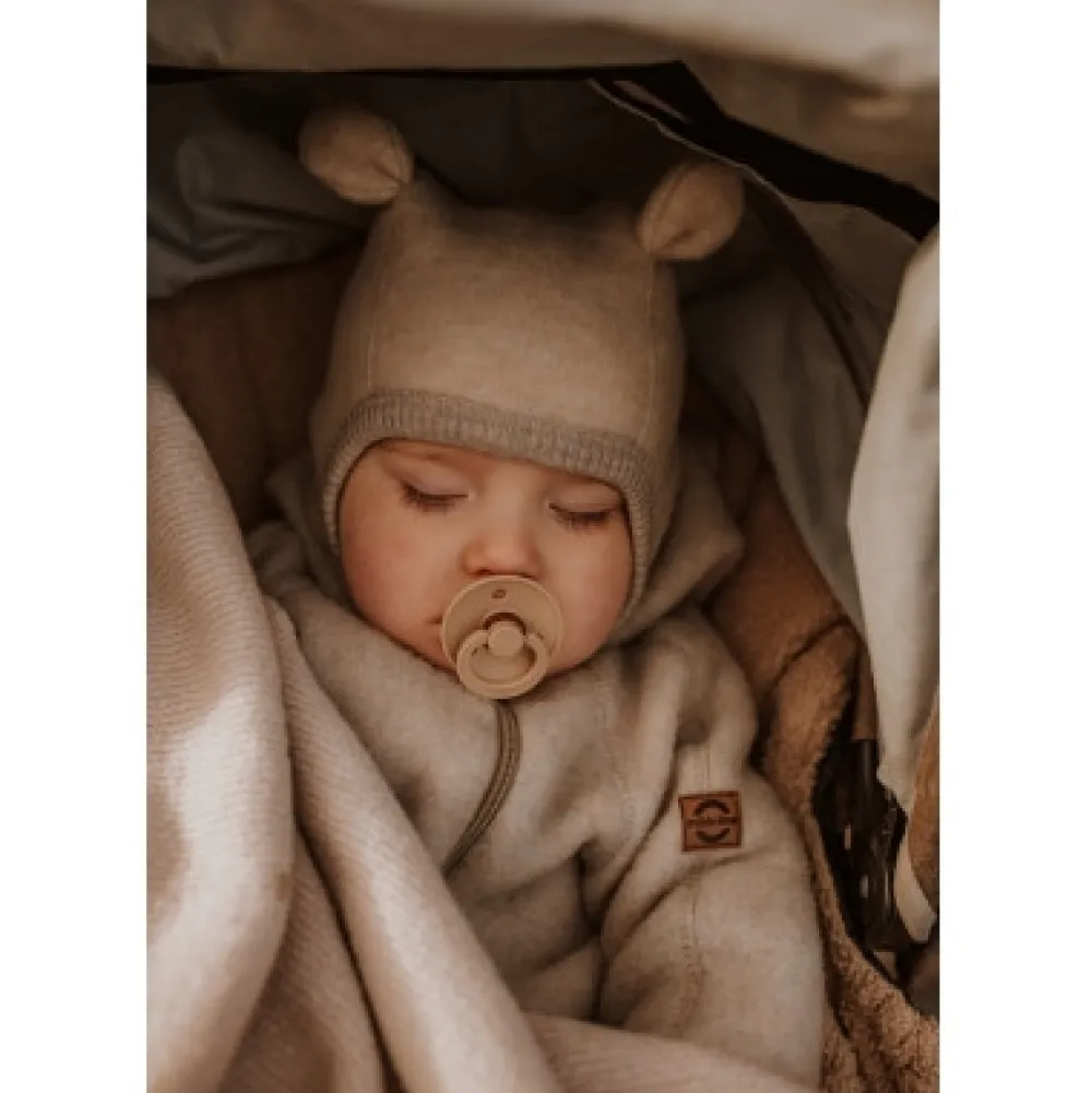 Mikk-Line Uld elefanthue med ører - OFFWHITE DENVER- Elefanthuer & Huer|Uldhuer, Uldvanter & Uldfutter