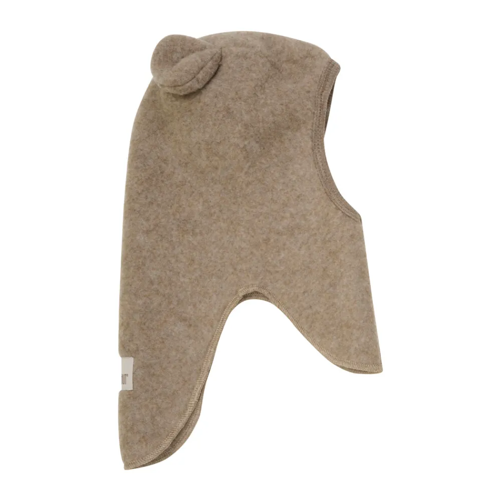 HUTTEliHUT Uld Fleece Balaclava - Savannah melange- Elefanthuer & Huer|Uldhuer, Uldvanter & Uldfutter