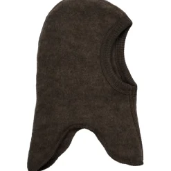 Mikk-Line Uld fullface - DARK BROWN MELANGE- Elefanthuer & Huer|Uldhuer, Uldvanter & Uldfutter