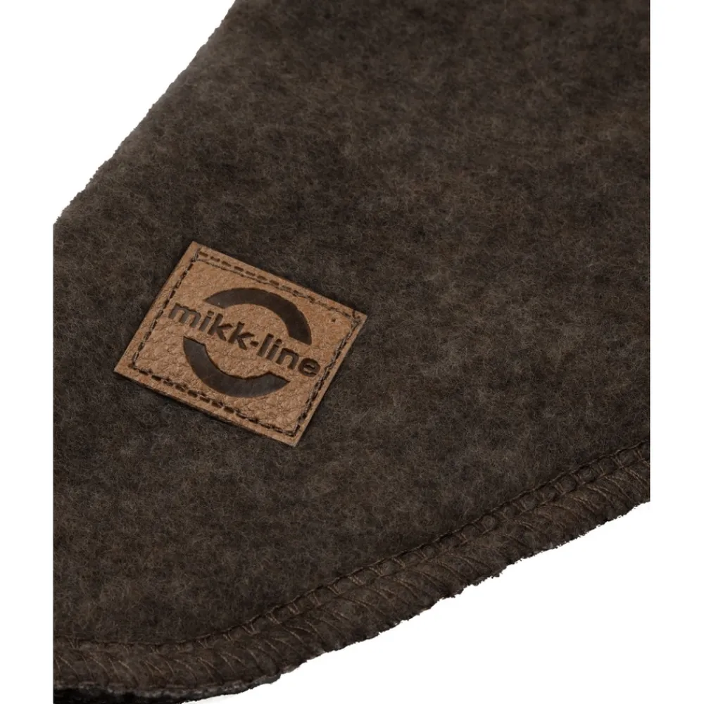 Mikk-Line Uld fullface - DARK BROWN MELANGE- Elefanthuer & Huer|Uldhuer, Uldvanter & Uldfutter