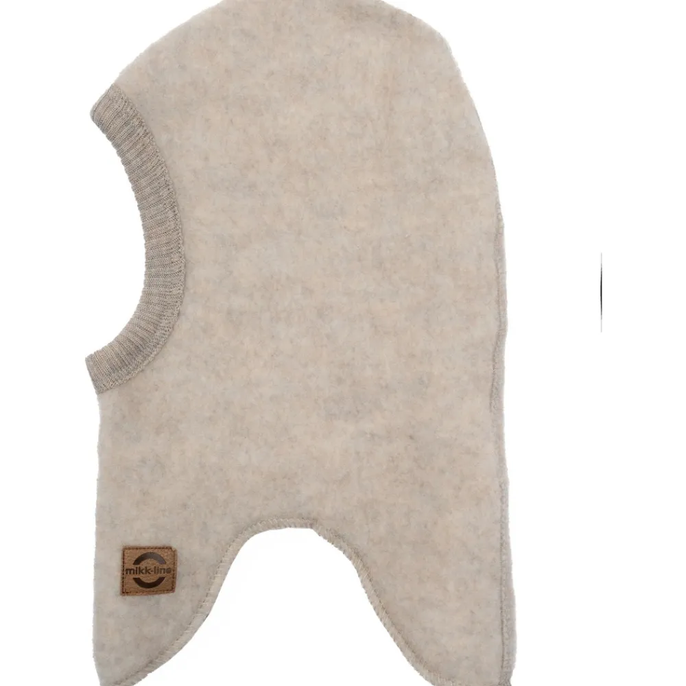 Mikk-Line Uld fullface - MELANGE OFF WHITE- Elefanthuer & Huer|Uldhuer, Uldvanter & Uldfutter