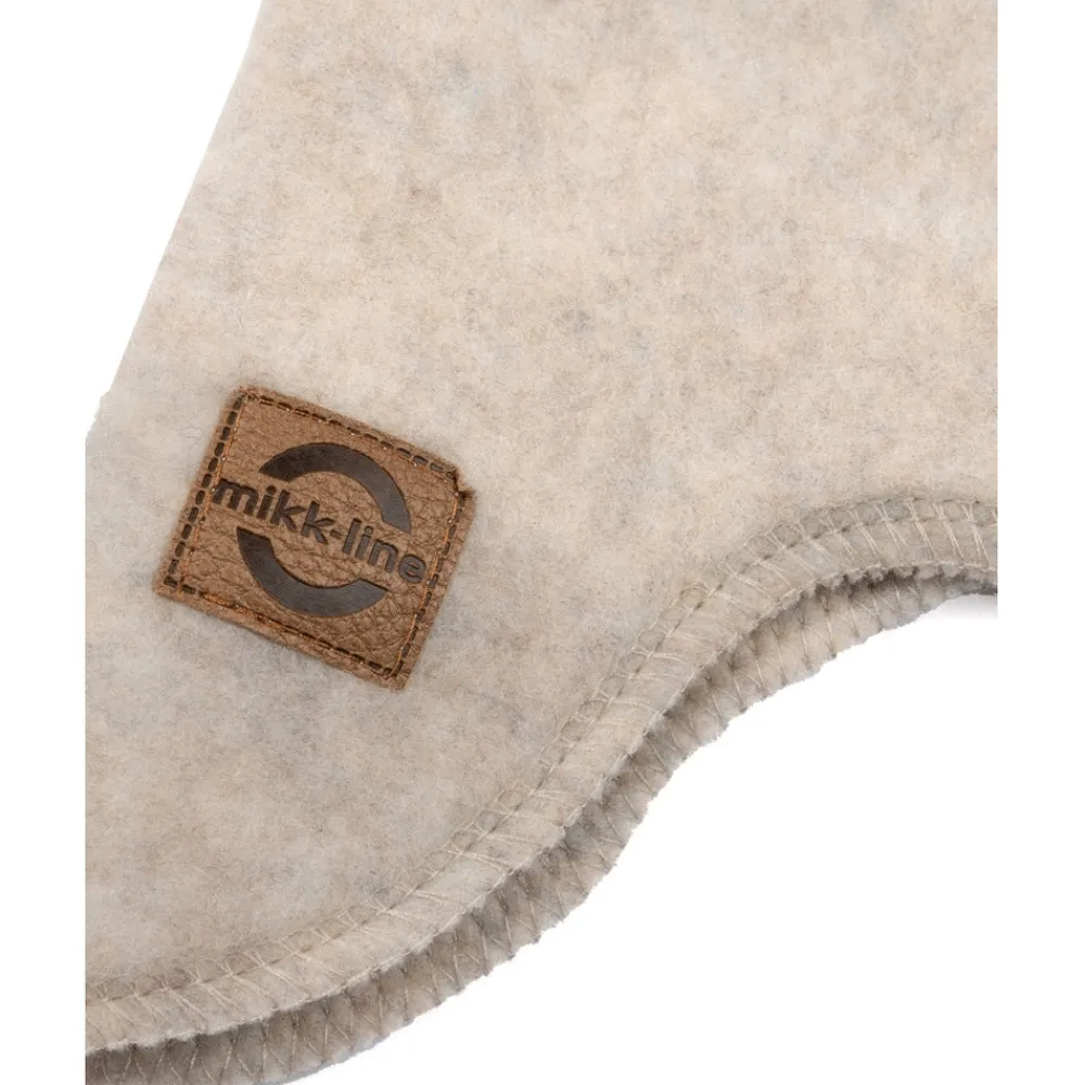 Mikk-Line Uld fullface - MELANGE OFF WHITE- Elefanthuer & Huer|Uldhuer, Uldvanter & Uldfutter