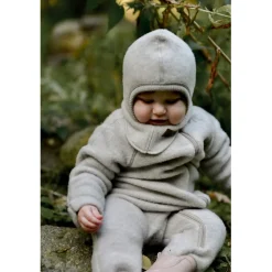 Mikk-Line Uld fullface - MELANGE OFF WHITE- Elefanthuer & Huer|Uldhuer, Uldvanter & Uldfutter