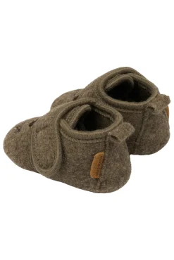 Mikk-Line Uld Hjemmesko m. Boderi - Melange denver- Hjemmesko