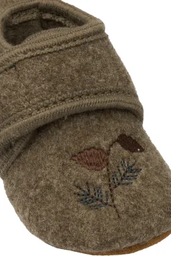 Mikk-Line Uld Hjemmesko m. Boderi - Melange denver- Hjemmesko