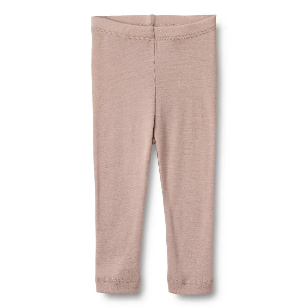 Wheat Uld Leggings Agi - Dry Rose- Uldunderdele|Leggings