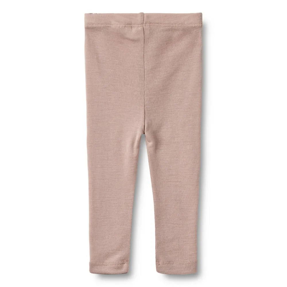 Wheat Uld Leggings Agi - Dry Rose- Uldunderdele|Leggings
