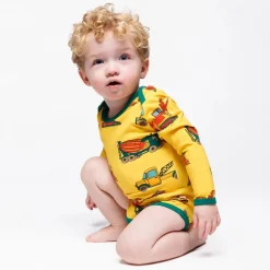 Småfolk Ulm Langærmet Body - Sunstruck- Bodystocking Langærmet