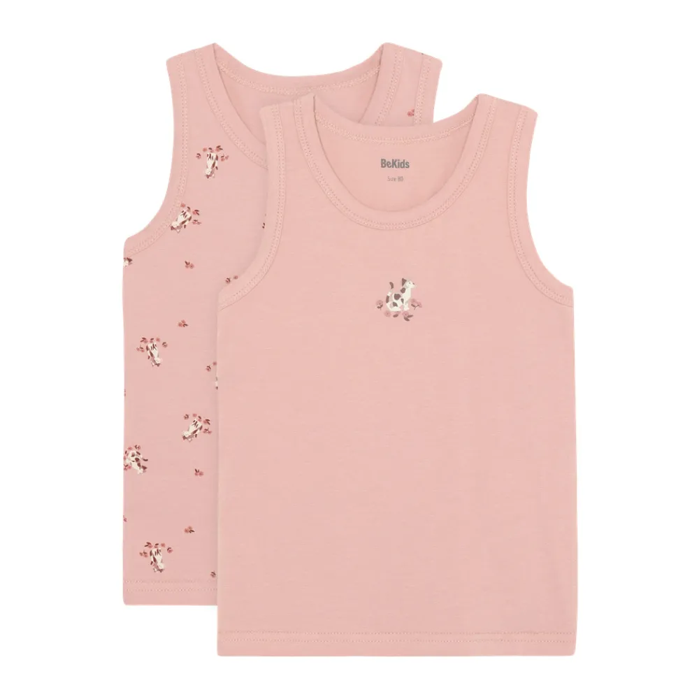 BeKids Undertrøje - 2 pak - Misty Rose- Undertøj
