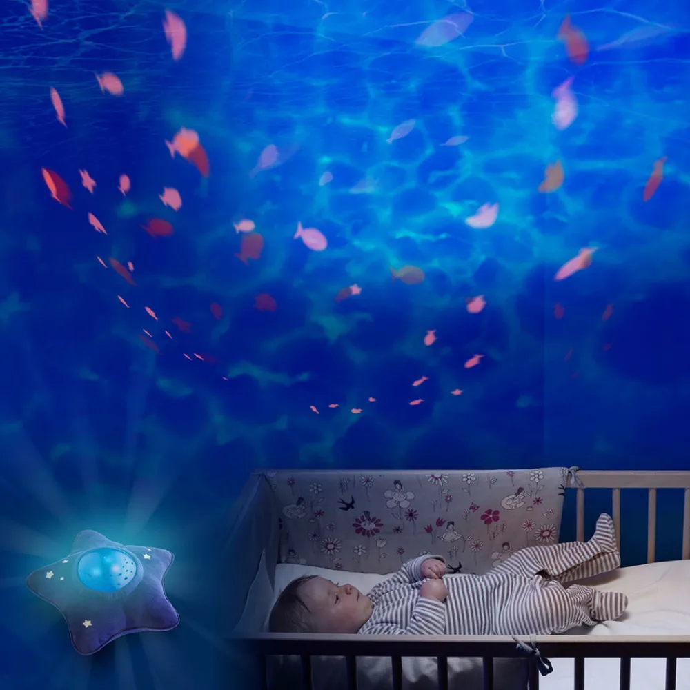 Pabobo Undervands Projector - søstjerne-Børn White Noise Og Højtalere|Lamper