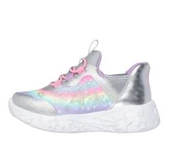 SKECHERS Unicorn Charmer Lil Starlite - Silver/multi- Sneakers Med Blink|Sneakers Med Lys