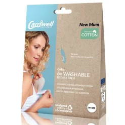 Carriwell Vaskbar amme indlæg i bomuld hvid- Ammeindlæg/Ammebrikker