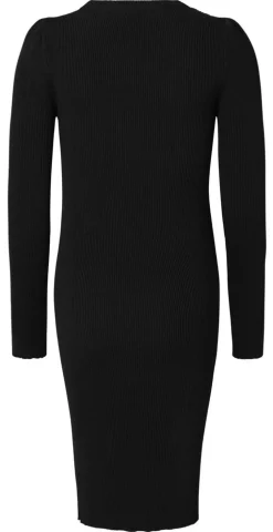 NOPPIES Vena Strikkjole - Black- Kjoler/Nederdele