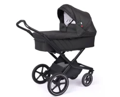 Odder Vida - Black melange- Barnevogne Med Langt Liggemål