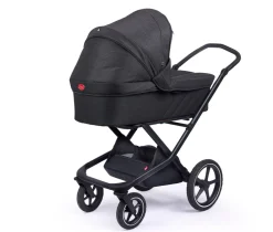 Odder Vida - Black melange- Barnevogne Med Langt Liggemål