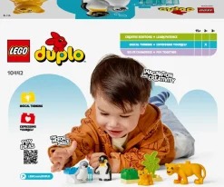 LEGO Duplo Vilde dyrefamilier: pingviner og løver 10442- Lego