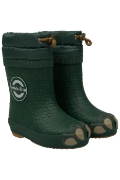 Mikk-Line Vinter Gummistøvle Dino - Darkest sprouse- Vinterstøvler