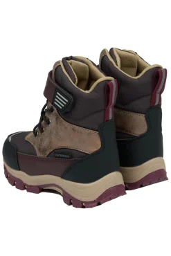 Mikk-Line Vinterstøvle Tex Velcro - Raisin- Vinterstøvler