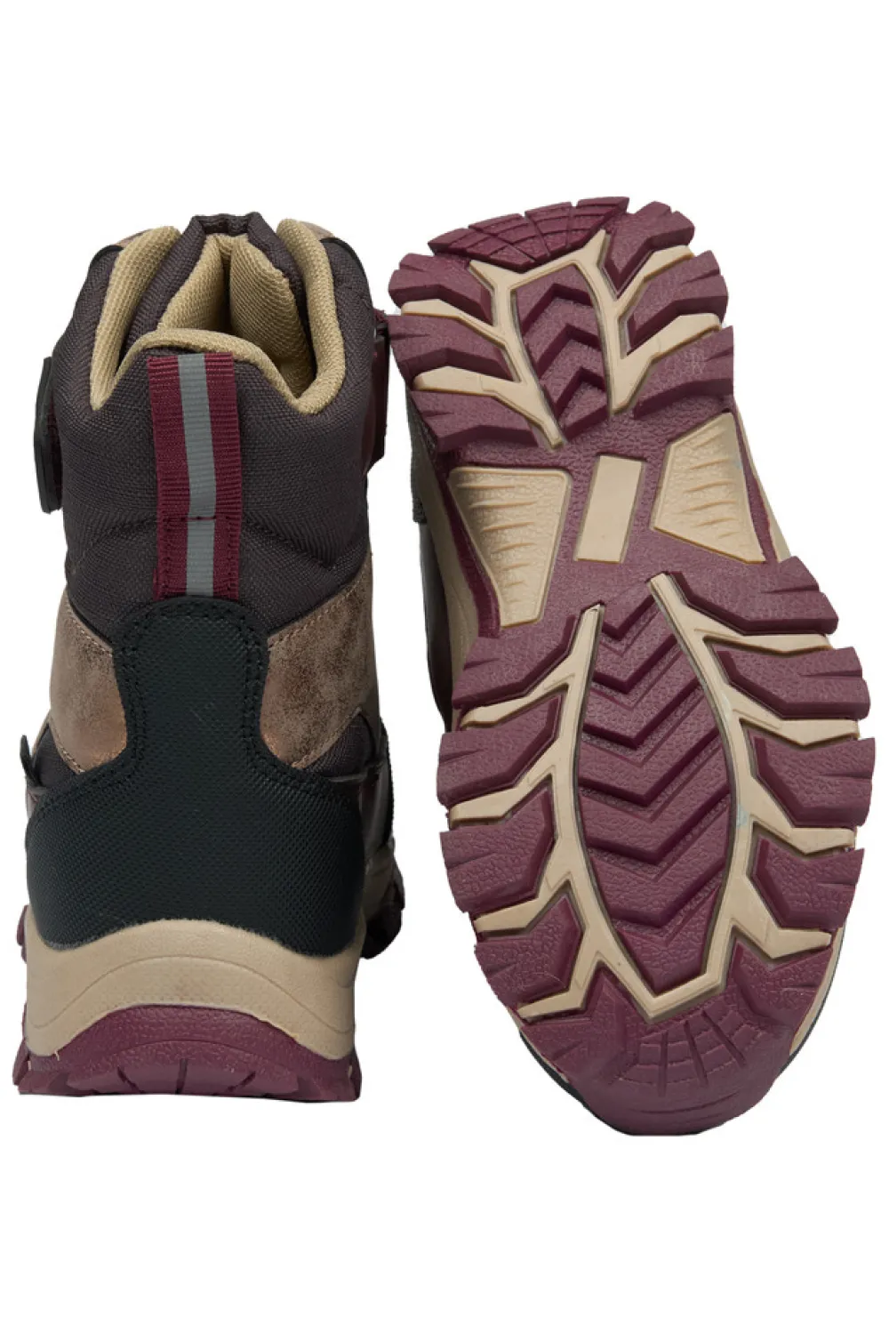 Mikk-Line Vinterstøvle Tex Velcro - Raisin- Vinterstøvler