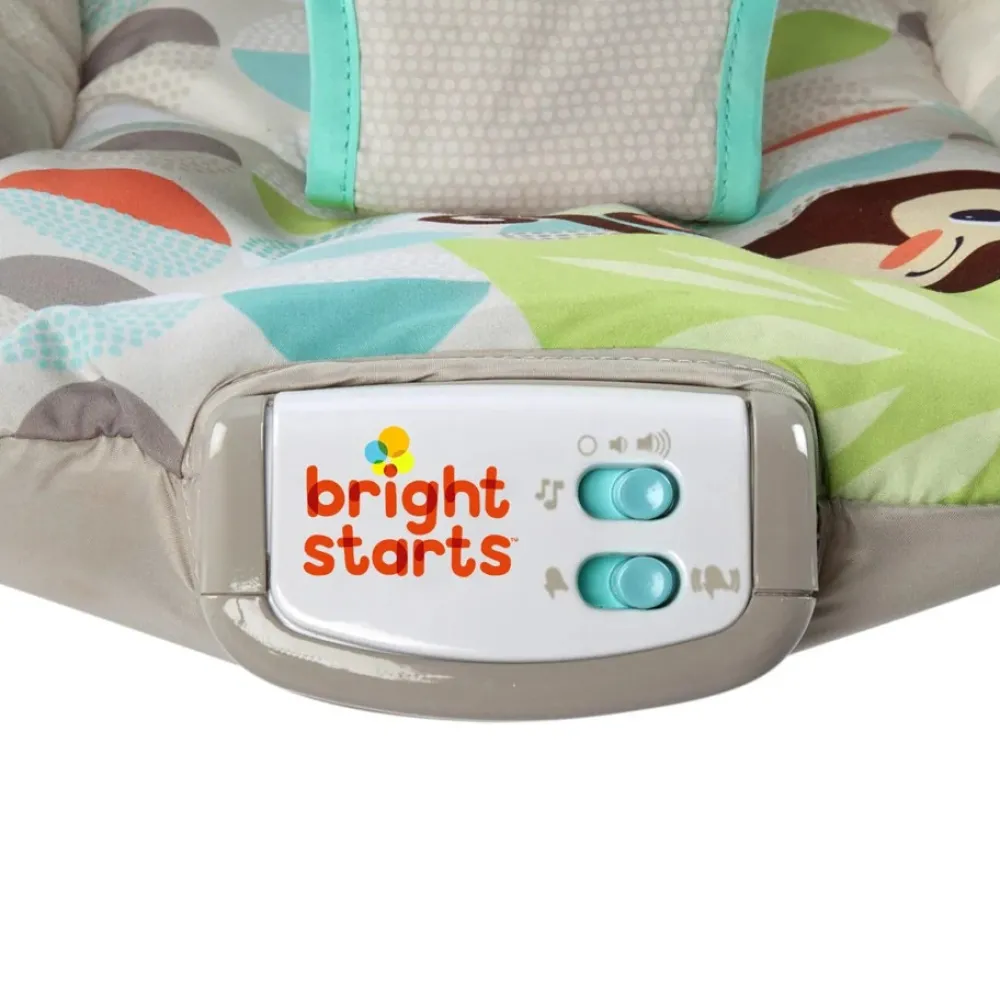 Bright Starts Vippe skråstol, Happy Safari Bouncer-Børn Skråstole