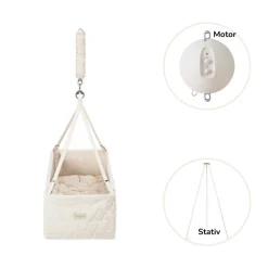 Moonboon Vugge inkl. stativ og motor-Børn Slyngevugger