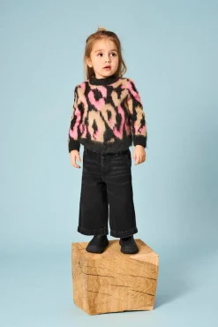 KIDS ONLY Wild langærmet o-neck strik - PIRATE BLACK- Cardigans, Veste & Trøjer