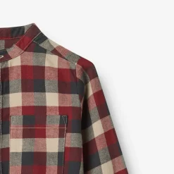 Wheat Willum Skjorte - Red Blue Check- Skjorter