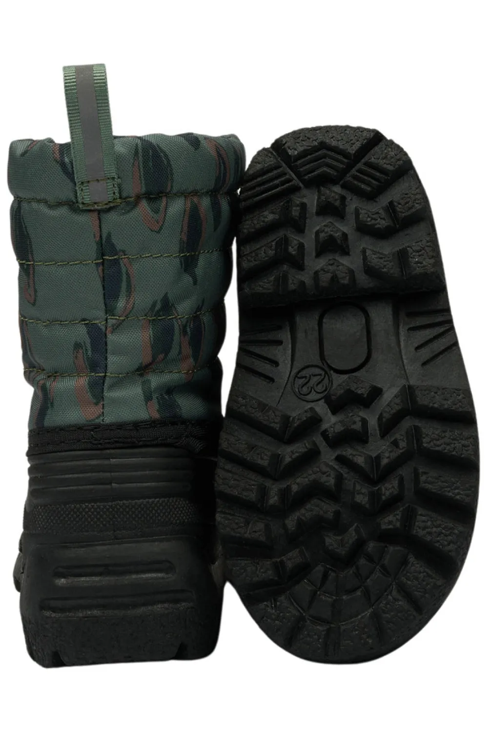 Mikk-Line Winter Boot Rubber AOP - Balsam green- Vinterstøvler