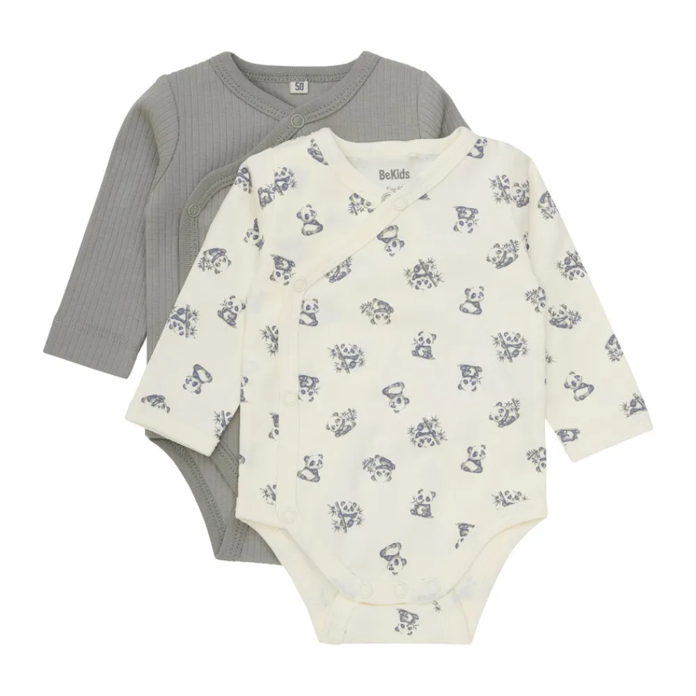 BeKids Wrap Langærmet (2-pak) - 9709- Bodystocking Langærmet|Multipack