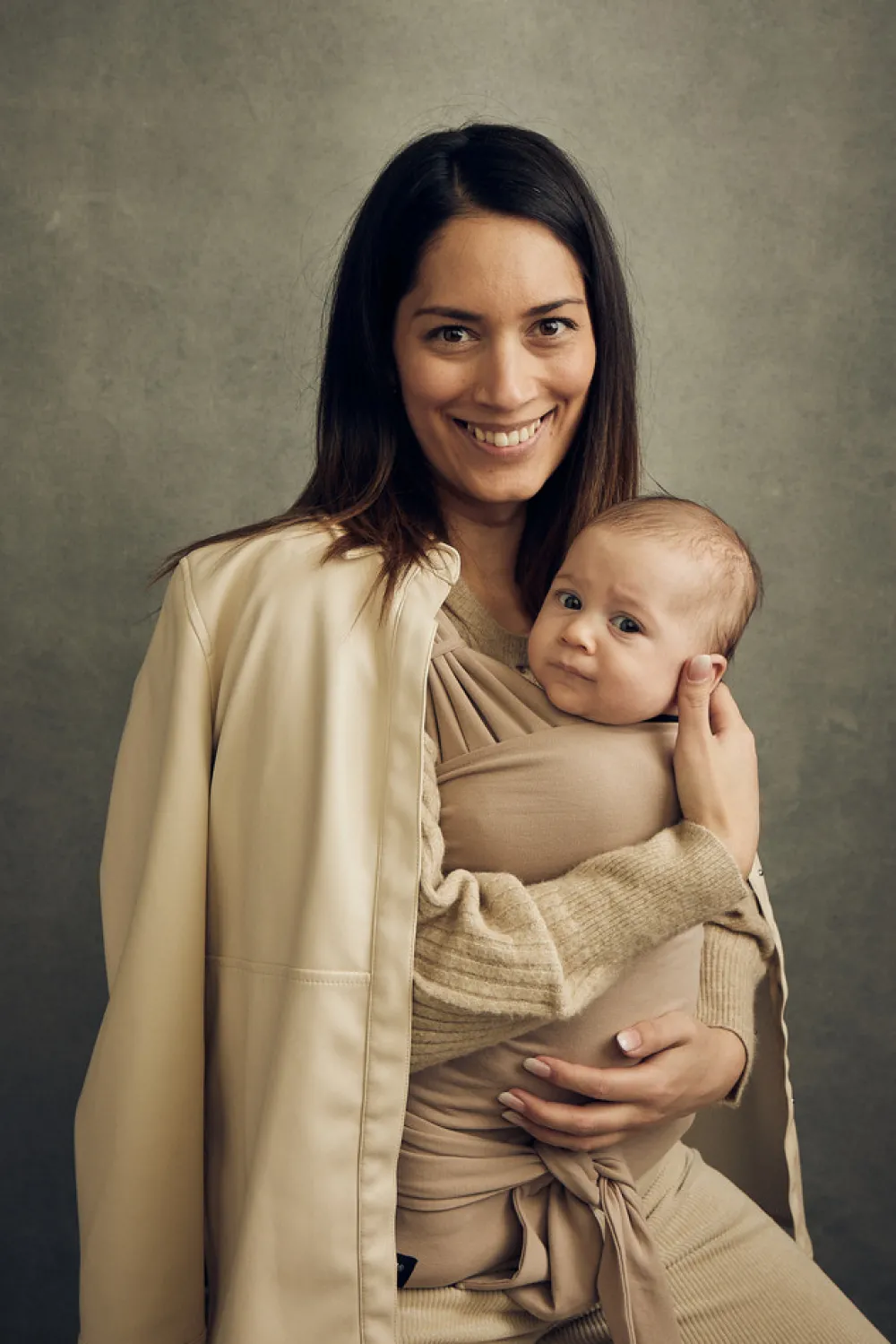 Najell Wrap M - beige biscotti cream- Bæreseler & Vikler