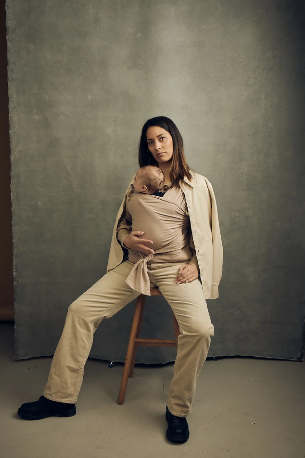 Najell Wrap M - beige biscotti cream- Bæreseler & Vikler