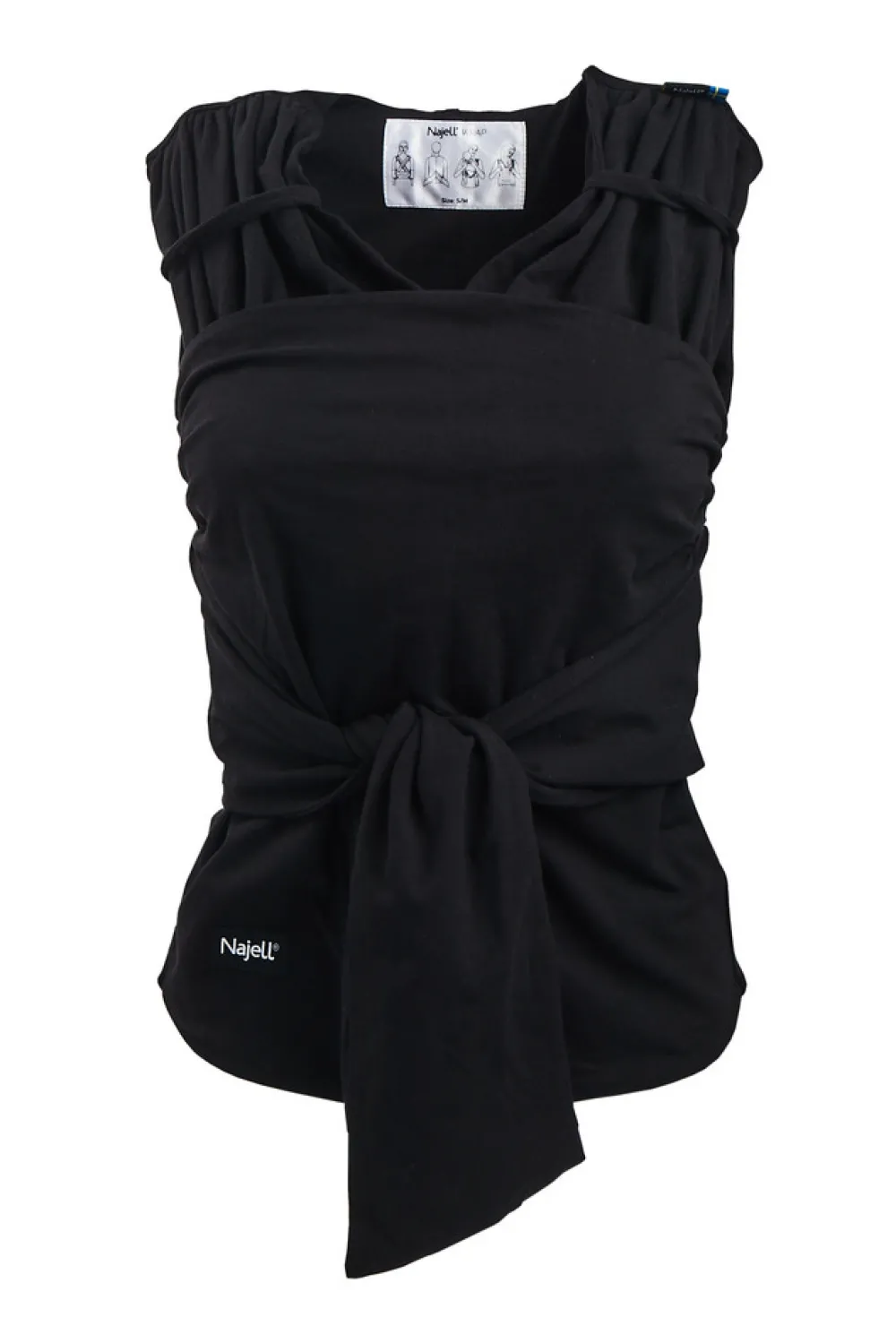 Najell Wrap M - charcoal black- Bæreseler & Vikler