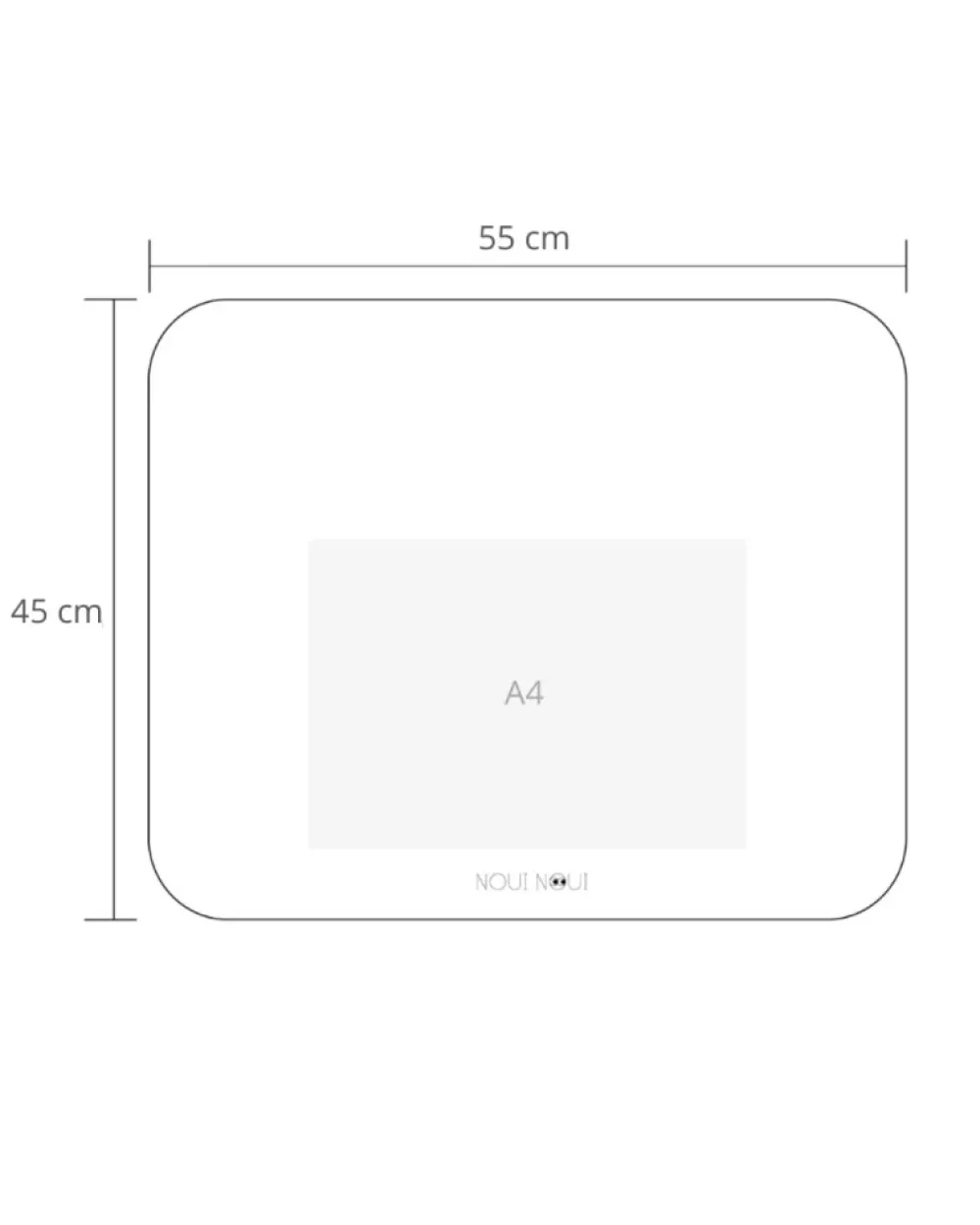 NOUI NOUI XL Underlag - ABC brun- Service