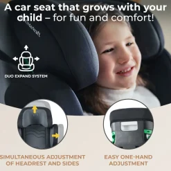 Kinderkraft XPAND 2 i-Size - graphite black- Autostole 100-150 Cm (4-12 År)