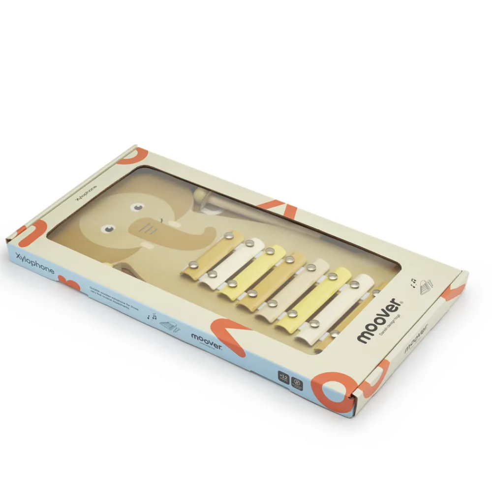 Moover Toys Xylofon med elefantmotiv- Musiklegetøj